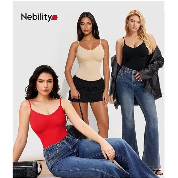 Body Suit Tummy Control Seamless Shapewear V Neck Body Shaper BLACK SIZE 2XL - Picture 6 of 7